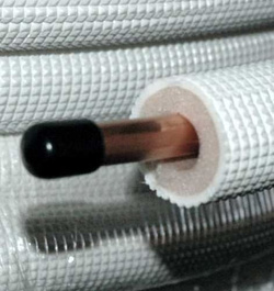 RURA MIEDZIANA W OTULINIE PREMIUM DO KLIMATYZACJI 1/4 i 3/8 CALA - 2 x 1 m