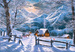 PUZZLE ZIMOWY PORANEK KRAJOBRAZ 1500EL CASTORLAND