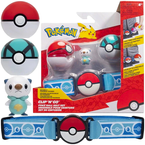 POKEMON CLIP N GO PAS TRENERA Z KLIPSEM OSHAWOTT POKEBALL NETBALL FIGURKA