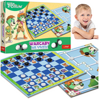 GRA PLANSZOWA RODZINA TREFLIKÓW WARCABY MŁYNEK 2w1 STRATEGICZNA TREFL 02658