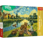PUZZLE 100 EL. TREFLIKI KARMIĄC KAPIBARY INSPIRED BY ART TREFL 16563