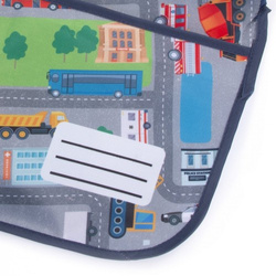 FARTUSZEK OCHRONNY Z RĘKAWAMI AUTA MIASTO NA PLASTYKĘ DO MALOWANIA - KIDEA