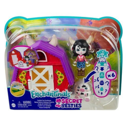 ENCHANTIMALS LALKA CAMBRIE COW FARMA ZE ZWIERZĄTKAMI ŁACIATA KRÓWKA MATTEL