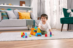 MEGA BLOKS KLOCKI INTERAKTYWNY POCIĄG EDUJACYJNY NAUKA LITEREK FISHER-PRICE