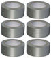 TAŚMA NAPRAWCZA SUPERWYTRZYMAŁA Q-CONNECT DUCT SREBRNA 48mm x 25m - 6 SZTUK