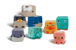 KOSTKI SENSORYCZNE MIĘKKIE ZWIERZĘTA E-EDU ARTYK EDUKACYJNE DO KĄPIELI