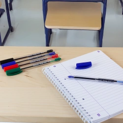 DŁUGOPIS NIEBIESKI PELIKAN HANG STICK 1.0mm BIUROWY Z ZATYCZKĄ - 5 szt.