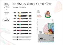 ZESTAW ARTYSTYCZNY DO RYSOWANIA SZTUKA PIECZENIA SAMANTA LESIAK WINSOR