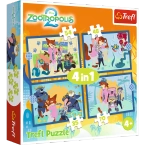 PUZZLE 4w1 ZOOTOPIA PEŁNA PRZYGÓW ZWIERZOGRÓD 2 207 ELEMENTÓW 34677 TREFL