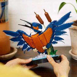 LEGO ICONS PTAK ZIMORODEK RUCHOMY MODEL KOLEKCJONERSKI KINGFISHER 834 EL.