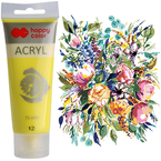 FARBA AKRYLOWA HAPPY COLOR TUBKA 75 ML CYTRYNOWY NR 12