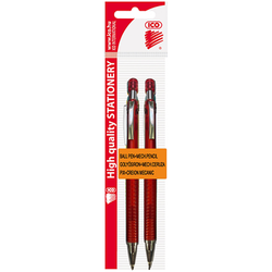 DŁUGOPIS OŁÓWEK AUTOMATYCZNY 2w1 ICO GOLF 0.5mm HB CZERWONY + 24 GRAFITY B