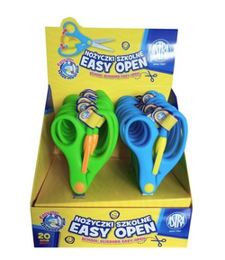 NOŻYCZKI SZKOLNE EASY OPEN SPRĘŻYNA 13,5 cm ASTRA