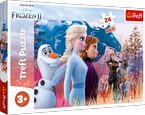 PUZZLE MAXI DUŻE KRAINA LODU FROZEN 2 MAGICZNA WYPRAWA 24 EL. TREFL 14298