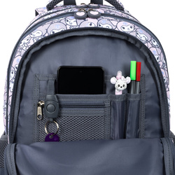 PLECAK SZKOLNY 4-KOMOROWY PIÓRNIK WOREK 3w1 ST.MAJEWSKI KRÓLIK PINK KUROMI