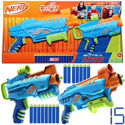 NERF ELITE JR 2w1 WYRZUTNIE CADET SCOUTFIRE BLASTER KARABIN PISTOLET HASBRO