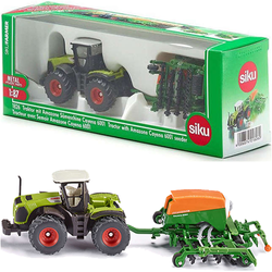 CLAAS XERION TRAKTOR Z SIEWNIKIEM AMAZONE SIKU CIĄGNIK METALOWY FARMA