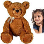 PLUSZAK MASKOTKA MIŚ MISIEK PRZYTULANKA MIĘKKA WŁOCHATA ECO-LINE 35 cm