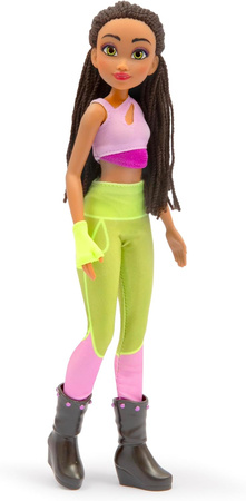 LALKA WINX CLUB ICONIC AISHA WRÓŻKA 26 cm BRĄZOWE WŁOSY STRÓJ SPORTOWY