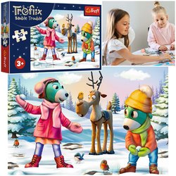 PUZZLE 30 ELEMENTÓW ŚWIĄTECZNY CZAS TREFLIKÓW TREFLIX ZIMA 18313 TREFL