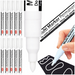 MARKER PERMAMENTNY DO SZKŁA PŁYT METALU OKRĄGŁY 1.5mm BIAŁY TOMA - 10 szt.
