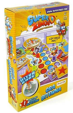 SUPERZINGS KABOOM GRA BITEWNA PLANSZOWA + FIGURKA
