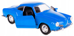 VW KARMANN GHIA COUPE NIEBIESKI METALOWY AUTO MODEL KOLEKCJONERSKI WELLY