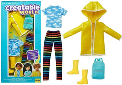 LALKA UBRANKA STARTER PACK CREATABLE WORLD 3W1