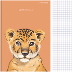 BRULION ZESZYT A5 KRATKA 96 KARTEK Z MARGINESEM ANIMALS ZWIERZĘTA TOP 2000