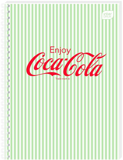 KOŁOZESZYT NOTES A6 80 KARTEK W KRATKĘ NA SPIRALI COCA COLA INTERDRUK