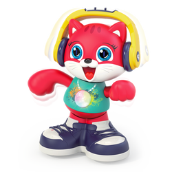 KOTEK INTERAKTYWNY DJ KOCIO MÓWI PO POLSKU DŹWIĘK ŚWIATŁO RUCH MIKROFON