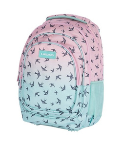 PLECAK SZKOLNY MŁODZIEŻOWY HEAD PASTELOWE OMBRE EFFECT JASKÓŁKI 