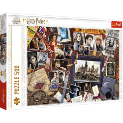 PUZZLE HARRY POTTER PAMIĄTKI Z HOGWARTU 500 ELEMENTÓW UKŁADANKA 37400 TREFL