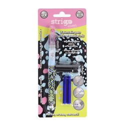 PIÓRO WYMAZYWALNE ŚCIERALNE ZE STALÓWKĄ CZYŚCIK WKŁADY CĘTKI STRIGO