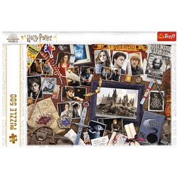 PUZZLE HARRY POTTER PAMIĄTKI Z HOGWARTU 500 ELEMENTÓW UKŁADANKA 37400 TREFL