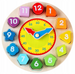 DREWNIANY ZEGAR EDUKACYJNY NAUKA GODZIN SORTER POMYSŁOWY SKRZAT ASKATO