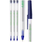 DŁUGOPIS ECO ROUND STIC NIEBIESKI 1mm SZKOLNY BIUROWY BIC - 3 sztuki