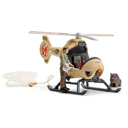 SCHLEICH WILD LIFE HELIKOPTER ŚMIGŁOWIEC DO RATOWANIA ZWIERZĄT FIGURKI