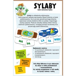 GRA EDUKACYJNA DLA DZIECI SYLABY MAŁY ODKRYWCA UKŁADANKA TREFL 02813