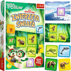 GRA EDUKACYJNA PLANSZOWA ZWIERZĘTA ŚWIATA RODZINA TREFLIKÓW 4+ TREFL