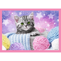 PUZZLE 4w1 207 ELEMENTÓW ZABAWNE KOTKI UKŁADANKA KOTY 34396 TREFL