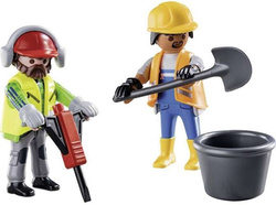 MINI FIGURKI ROBOTNICY BUDOWLANI 12 EL - PLAYMOBIL