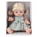 LALKA BOBAS NIEMOWLAK DZIEWCZYNKA W SUKIENCE BLONDYNKA 35CM WARKOCZYKI