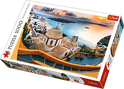 PUZZLE BAJKOWE SANTORINI GRECJA 1000 ELEMENTÓW - 10445 TREFL