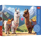 PUZZLE 200 ELEMENTÓW KOLOROWE LAMY UKŁADANKA DLA DZIECI TREFL 13356