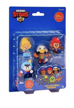 BRAWL STARS FIGURKI KOLEKCJONERSKIE 5-PAK KRUK PIPER PAN P POCO COLT