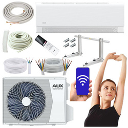 KLIMATYZATOR AUX C-SMART WHITE 2,7kW WiFi + ZESTAW DO MONTAŻU 3MB - 2 szt.
