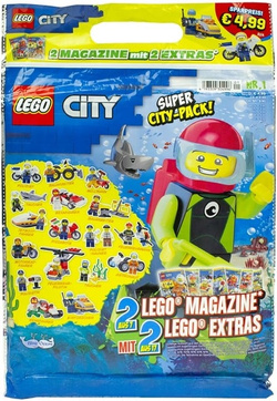 LEGO CITY GAZETKI 2 MAGAZYNY + 2 FIGURKI DO ZBUDOWANIA KLOCKI ZESTAWY