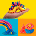 PLAY-DOH CIASTOLINA METALICZNA BŁYSZCZĄCA MASA PLASTYCZNA 4 SŁOICZKI HASBRO