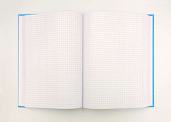 ZESZYT B5 W KRATKĘ KRESKA BRULION 400 kartek TWARDA OPRAWA GÓRY NIEBIESKI